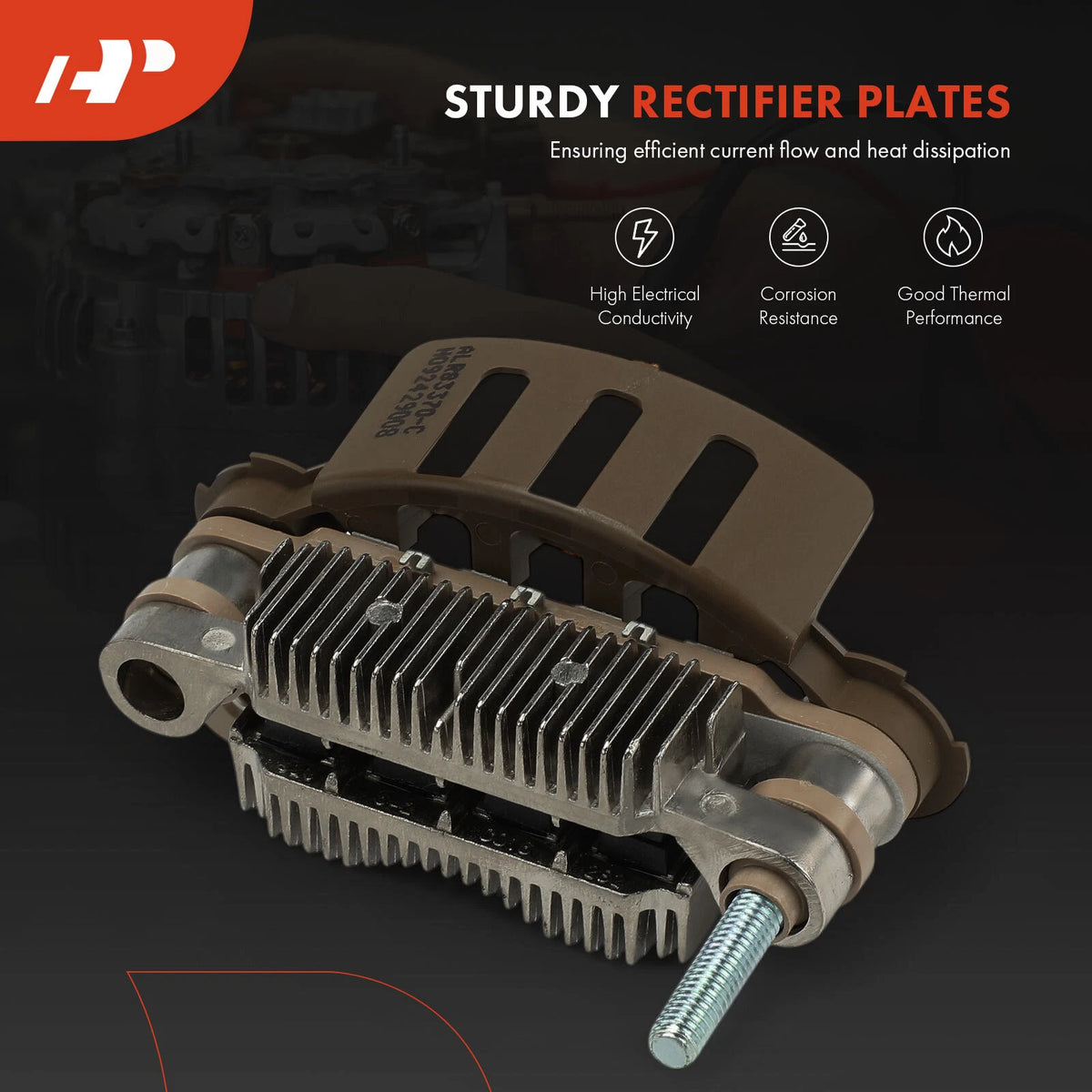 Alternator Rectifier for Hyundai Elantra, Mitsubishi Eclipse, Dodge Colt (A860T35270, E9PZ10304B, 135252, RM-41, IMR10040)
