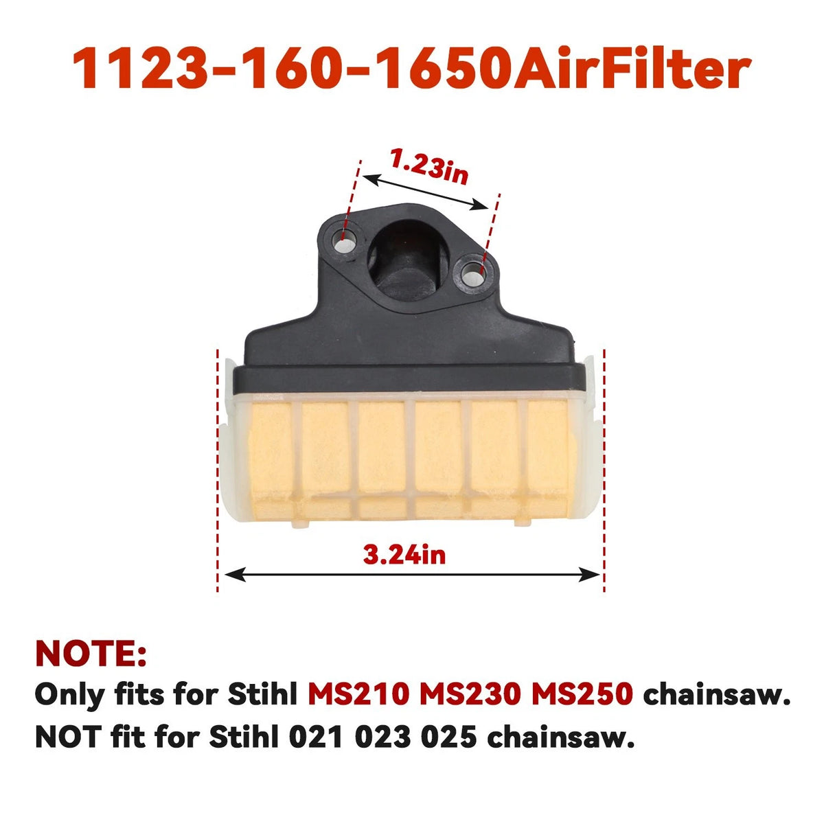 Carburetor Air Filter Kit for Stihl MS210 MS230 MS250 021 023 025