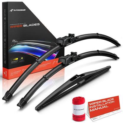 Set of 3 Windshield Wiper Blades for Mercedes GL550 GLS450 (2013–2019)