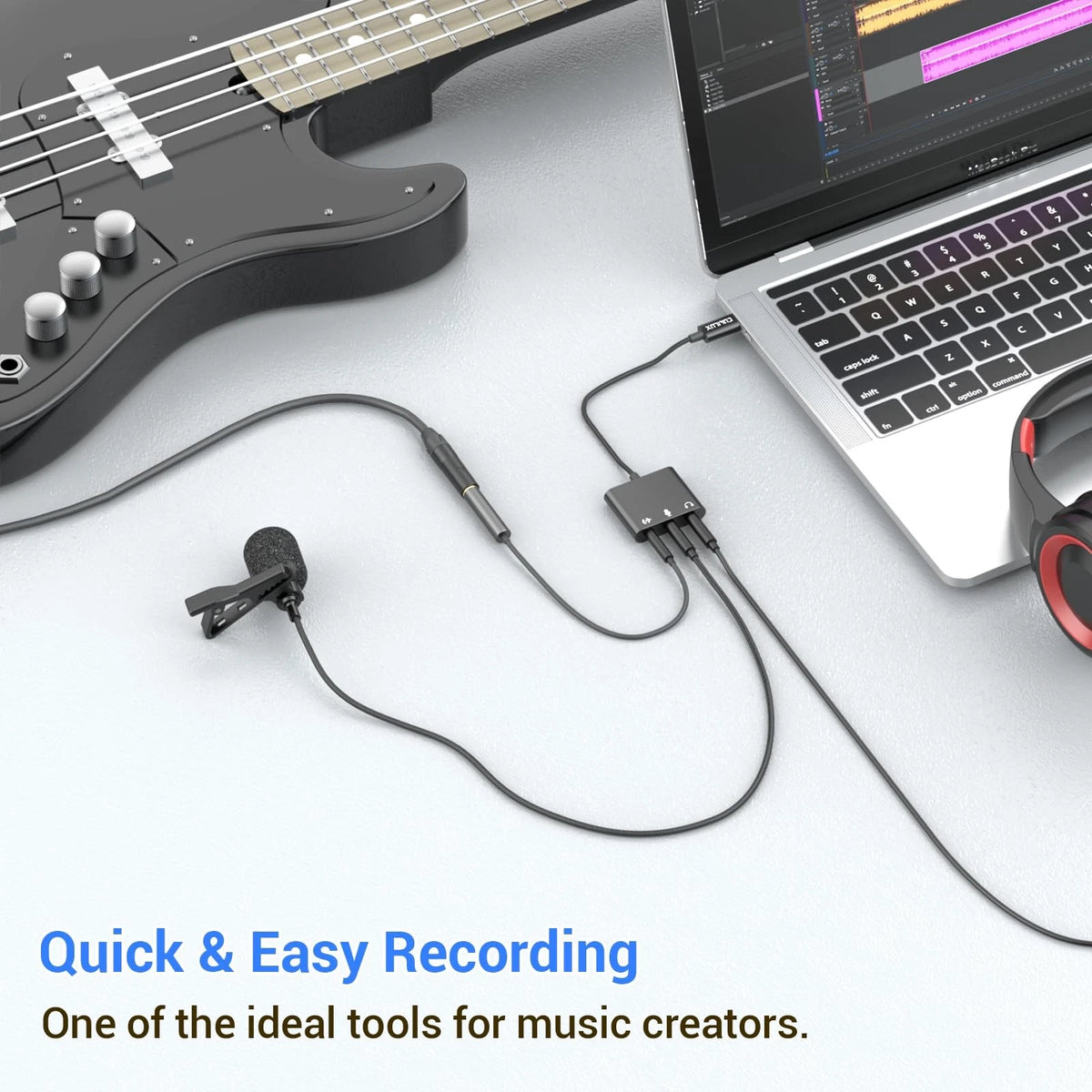 USB C to 3.5mm Adapter for Live Streaming/Recording