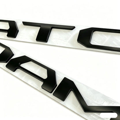 Tailgate Inserts Letters for Tacoma (2016–2023) 3D Raised Matte Black