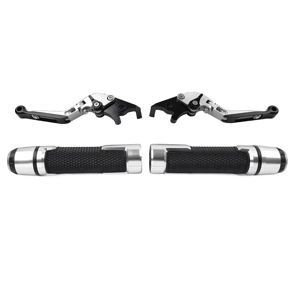 Silver Extendable Brake Clutch Levers Set for Suzuki GSX1400 (2001–2008)