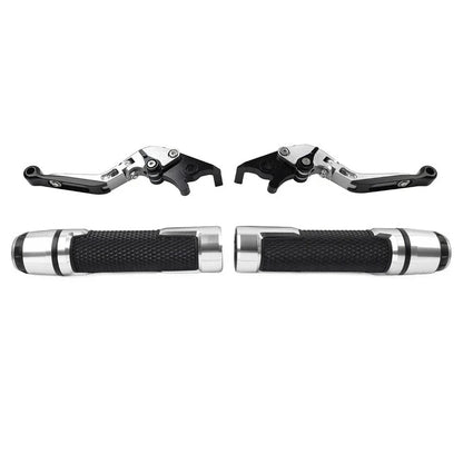 Silver Extendable Brake Clutch Levers Set for Suzuki GSX1400 (2001–2008)