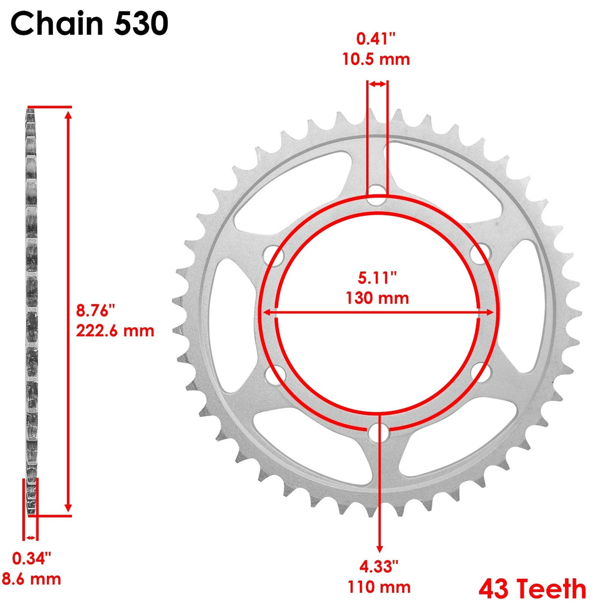 Red O-Ring Drive Chain & Sprockets Kit for Yamaha R1 YZF-R1 (1998–2003) EG1618FS112XO