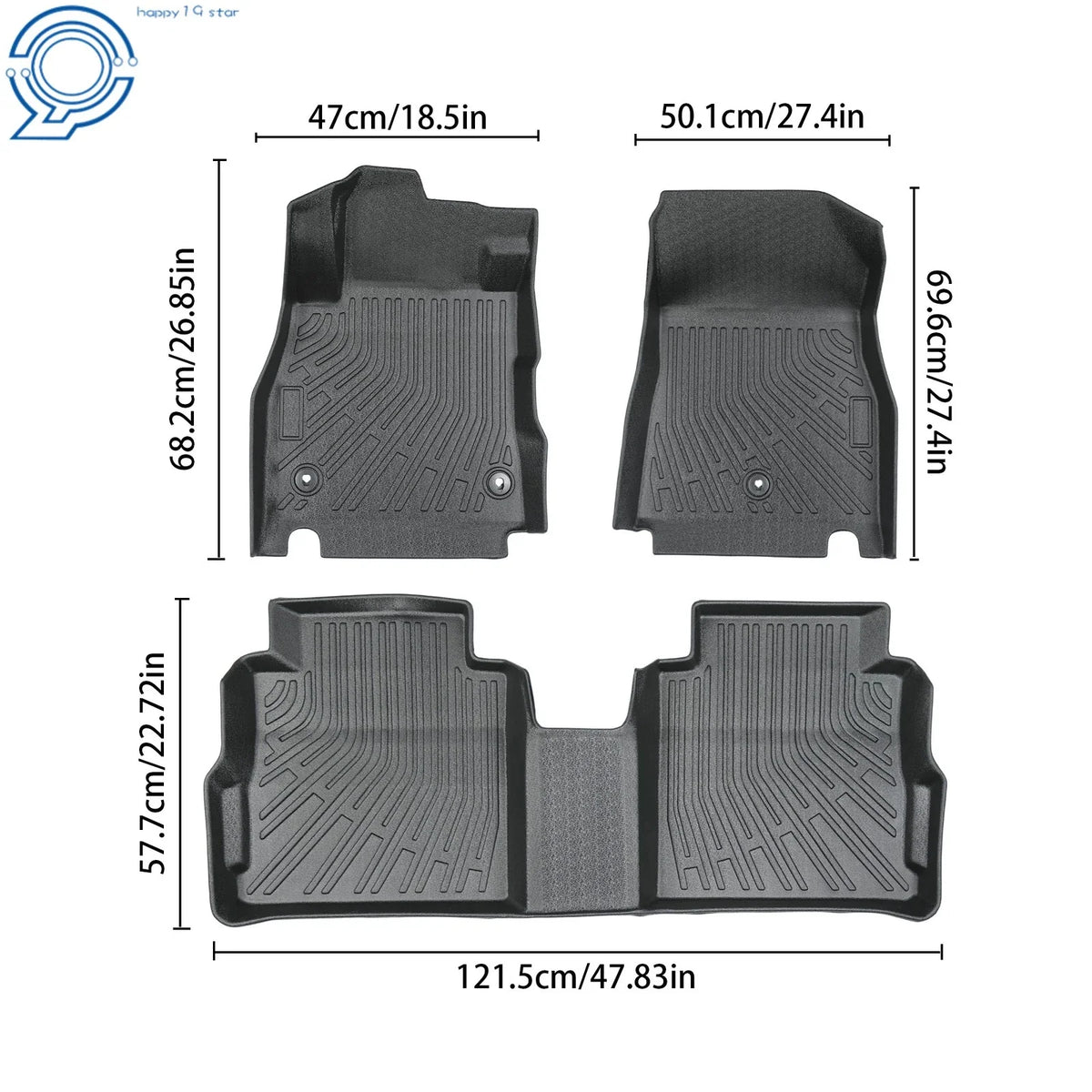 All Weather TPE Floor Mats for Nissan Kicks (2018–2024)