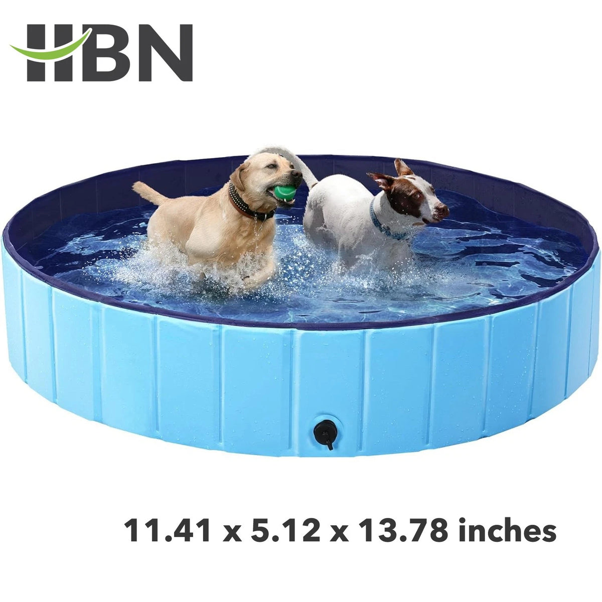 Foldable Dog Pool for Pets (47.2” x 11.8”)