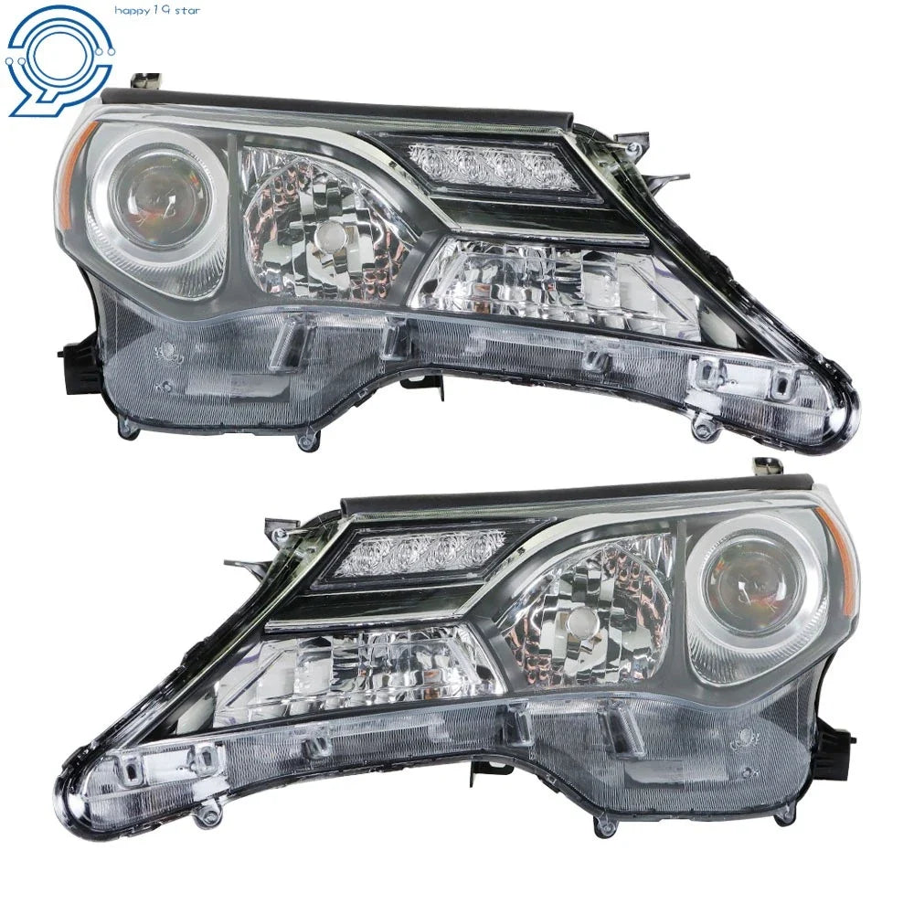 Pair of Halogen Headlights for Toyota RAV4 (2013–2015) Left+Right Side