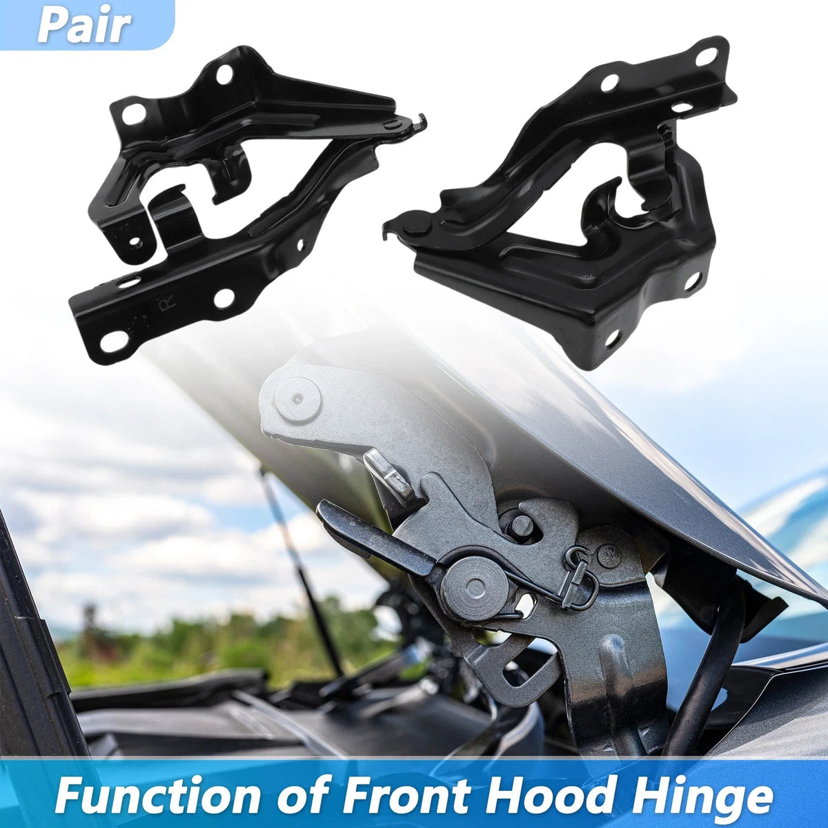 Front Hood Hinge Set for Toyota Camry (2015–2017) No. 5341006320/5342006320