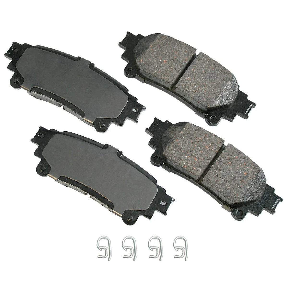 Set of 4 Akebono ProACT Rear Ceramic Disc Brake Pads for Lexus IS200t (2016)