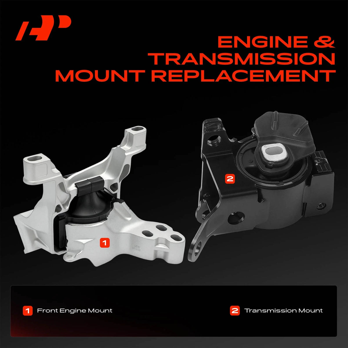 2X Engine Motor & Trans. Mount for Mazda CX-5 (2014–2016) GHR939070A, GHR939070B, GJL139060