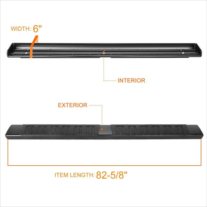 6" Aluminum Side Step Nerf Bars for Nissan Frontier Crew Cab (2005–2024)