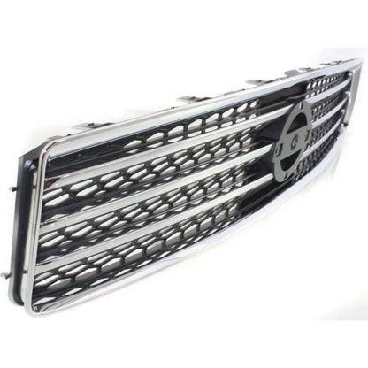 Front Upper ABS Grille for Nissan Maxima (2009–2011) FG948CG Chrome & Gray
