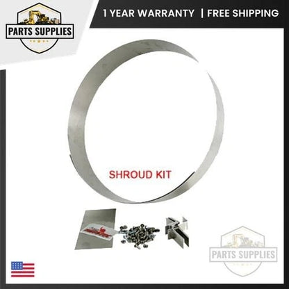 Hurricane Engine Driven Fan Shroud 16 x 26.25 x 2.5 for Race Pros Radiator