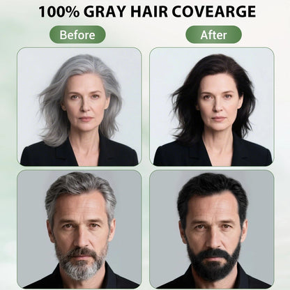 Black Hair Dye Shampoo for Women & Men (Pack of 1)