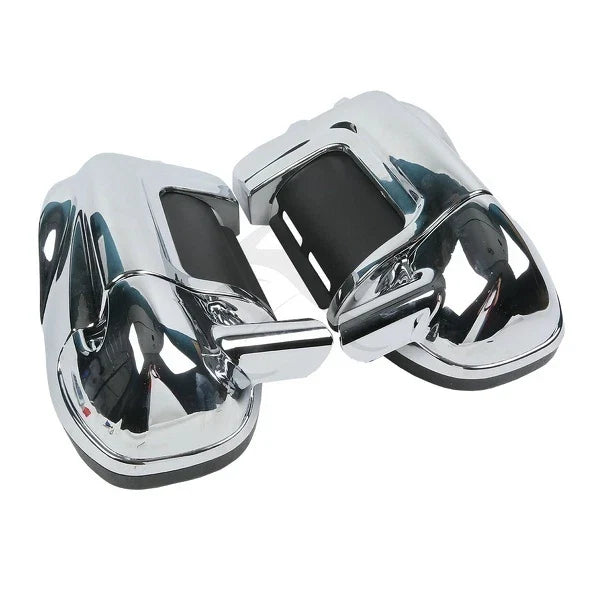 Chrome Lower Vented Leg Fairing Glove Box for Harley Touring FLT (1983–2013)