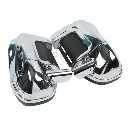Chrome Lower Vented Leg Fairing Glove Box for Harley Touring FLT (1983–2013)