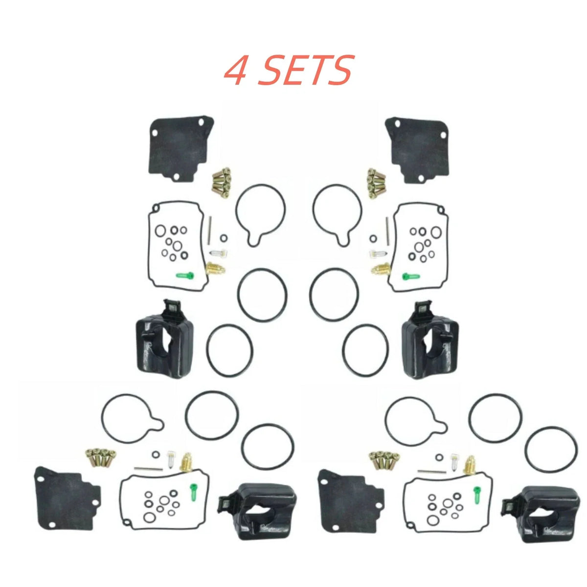 4Pcs Carburetor Repair Kit 67F-W0093-00 for Yamaha 4T 75HP-100HP