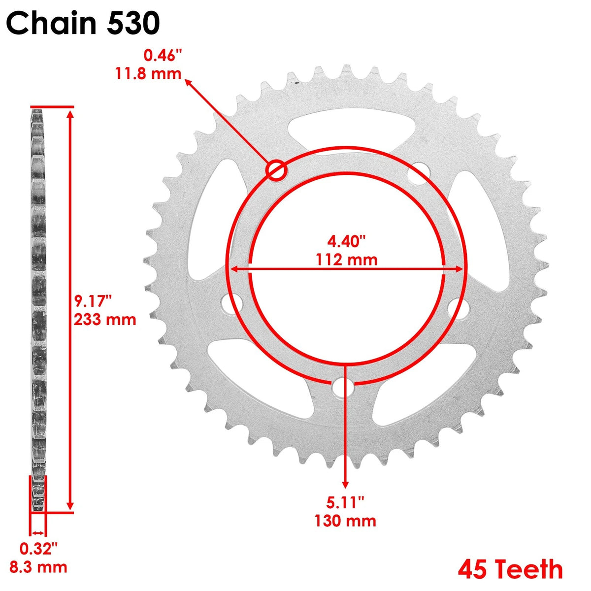 Drive Chain & Sprockets Kit for Honda CBR1100XX Super Blackbird (1997–2007) EG2134CH189XO