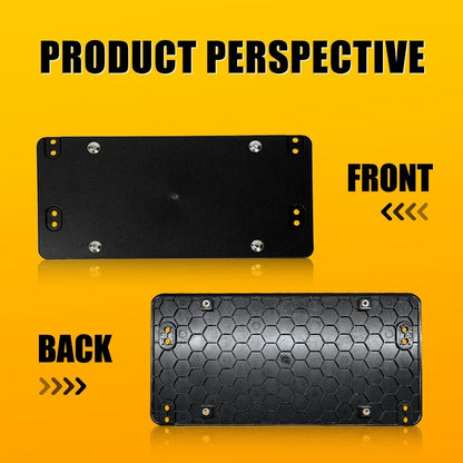 Rear License Plate Tag Holder Mounting Bracket + 8 Screws for Mercedes-Benz