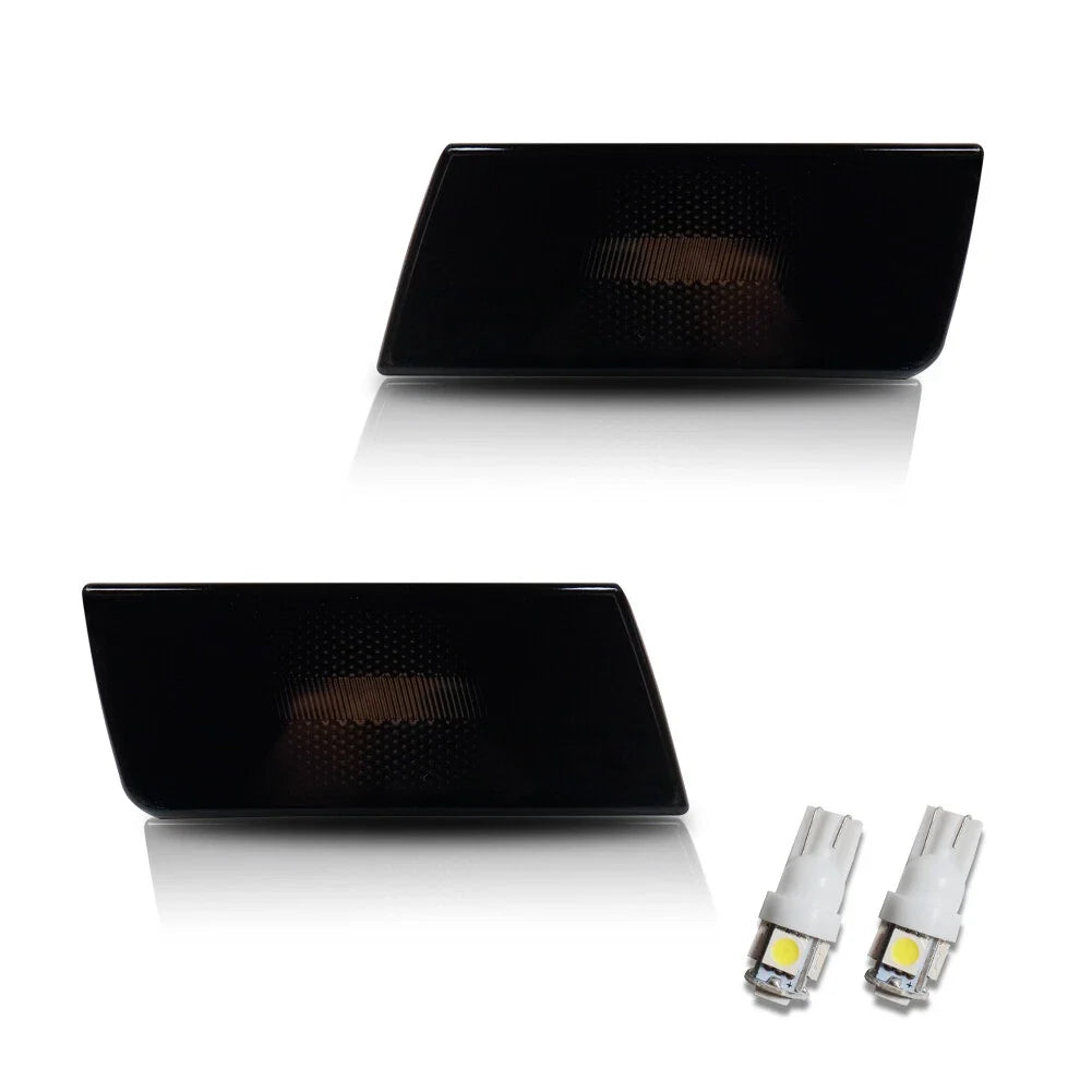 Set of 2 Smoked LED Front Fender Side Marker Lights for Chrysler 300