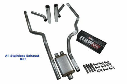 Dual Exhaust for Chevy GMC 1500 (1996–1999) Stainless Steel R Tip