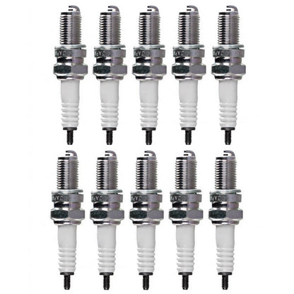 Box of 10 NGK Spark Plugs DR9EA for KTM 660 Rally (2003–2004) TLX-ngk3437-CL360A75