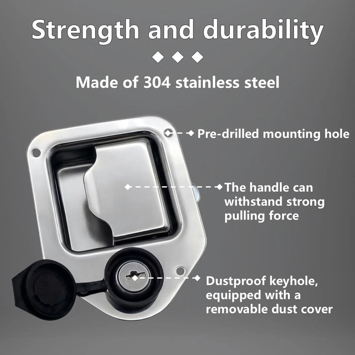 304 Stainless Steel Latch for Truck Tool Box