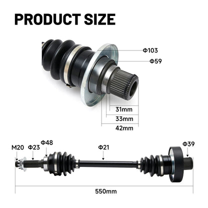 2X Rear CV Joint Axles Assembly for Suzuki King Quad 500 LTA500 4x4 (2017–2020)