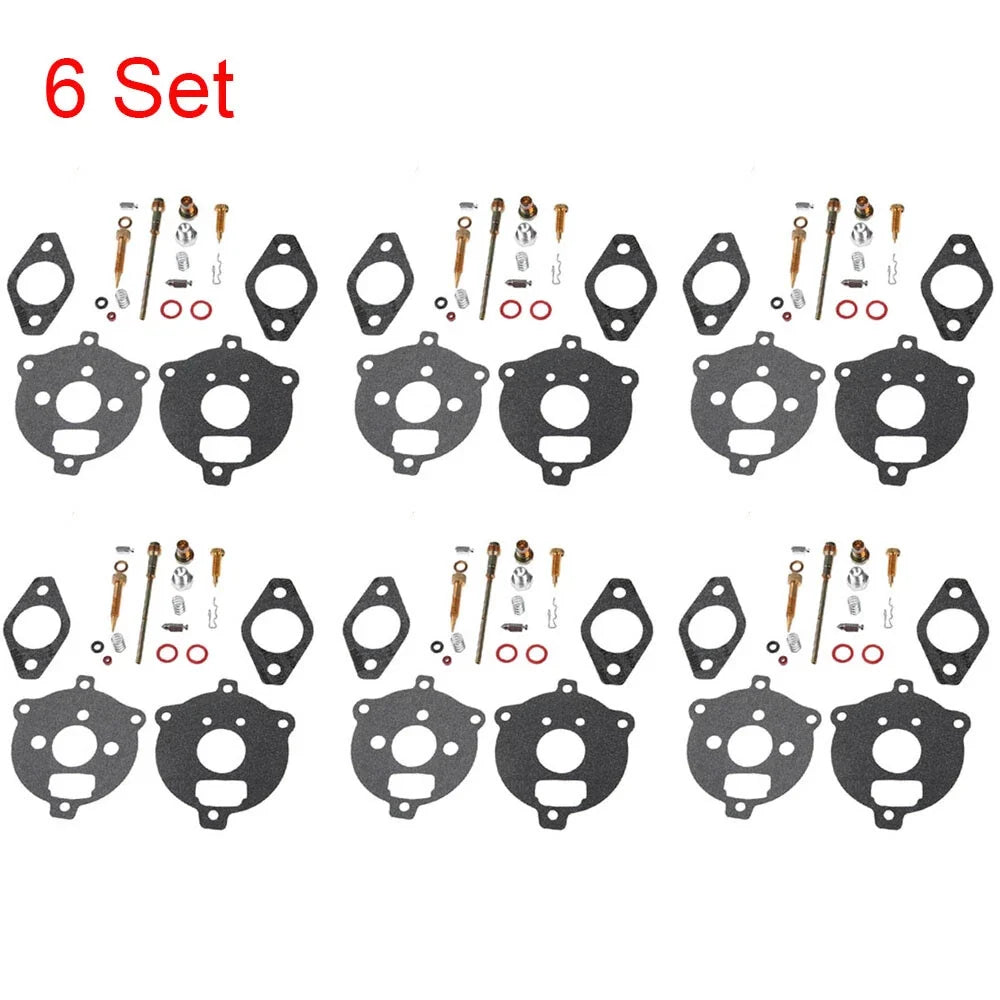 Set of 6 Carburetor Rebuild Kits for Briggs & Stratton (394693, 291763, 295938)