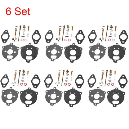 Set of 6 Carburetor Rebuild Kits for Briggs & Stratton (394693, 291763, 295938)