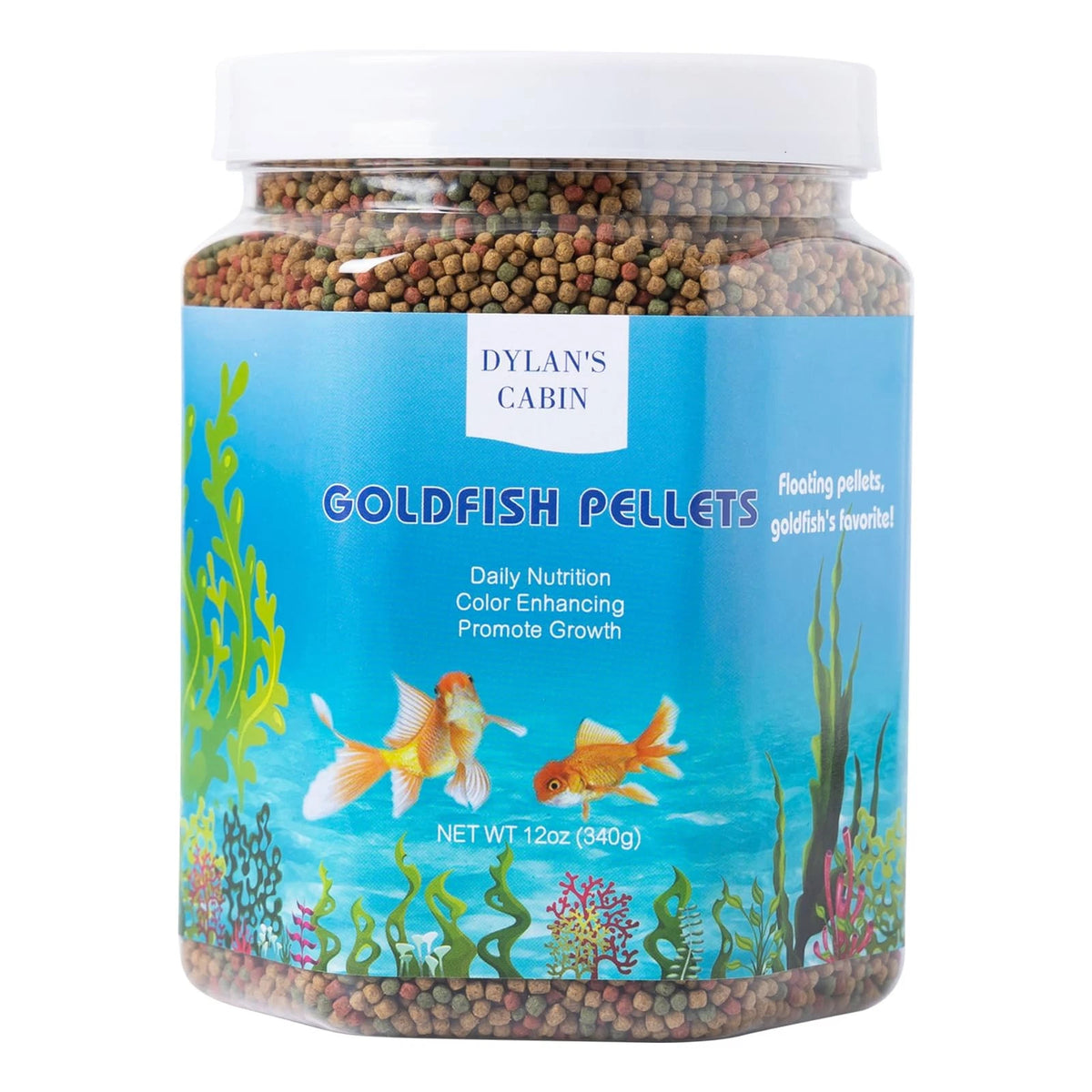 Floating Goldfish Food Pellets 12oz for Pond (Pack of 1)