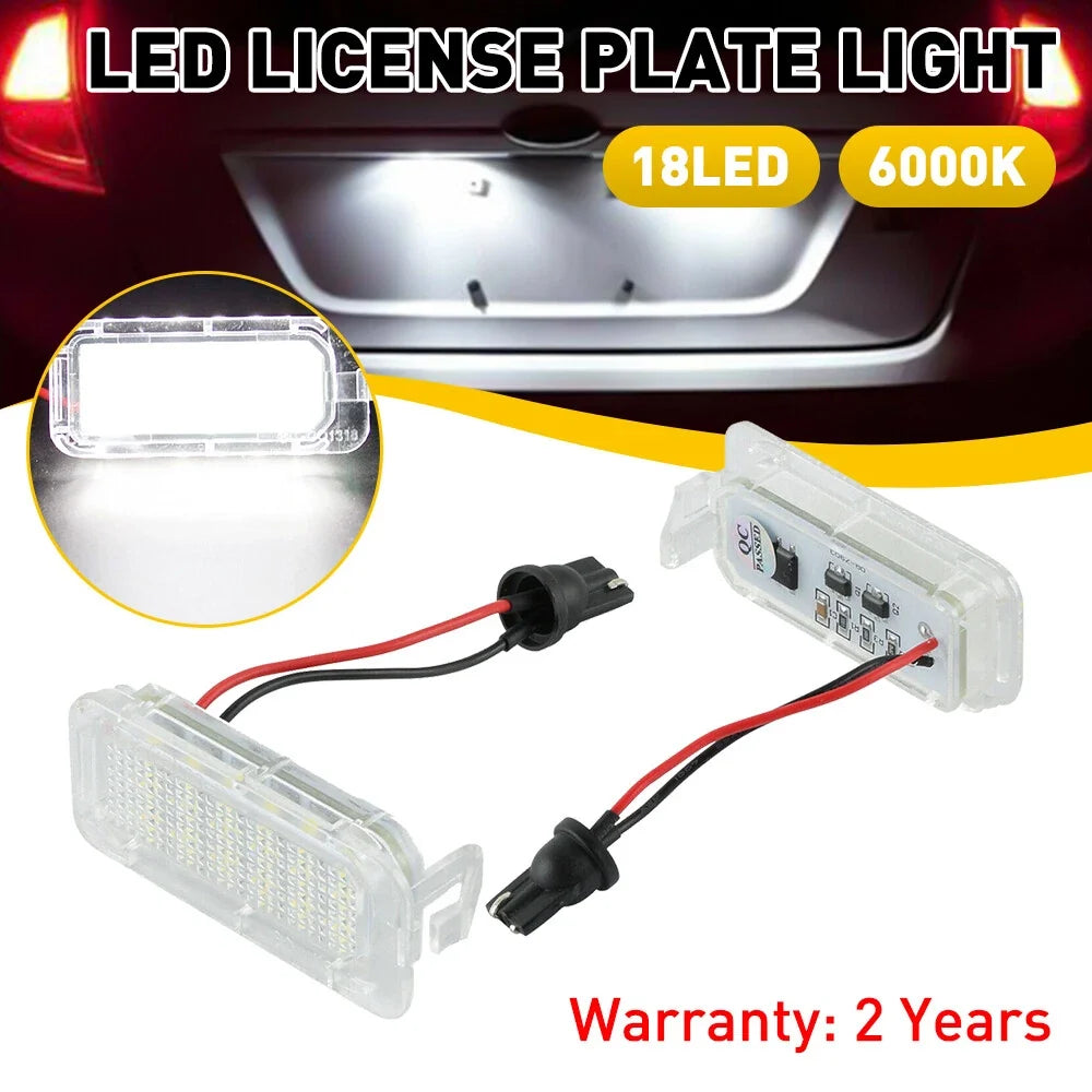 2Pcs LED License Plate Light for Ford Explorer Fiesta Escape Expedition (US)