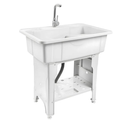Utility Sink Laundry Tub with Faucet for Laundry Room Garage or Shop