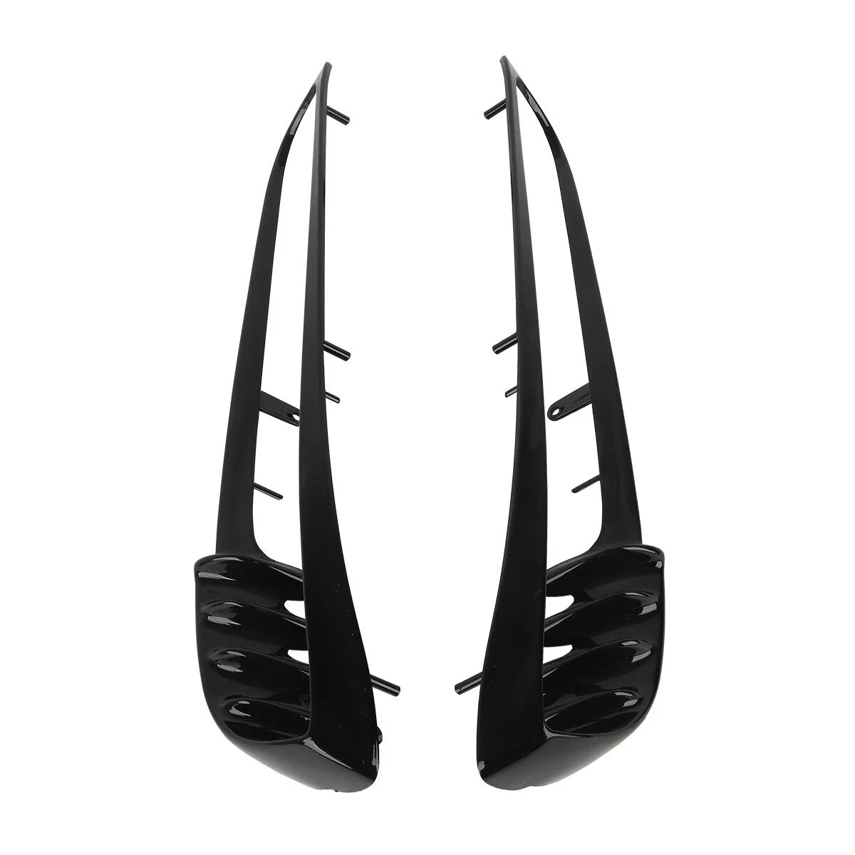 Black Radiator Trim Bezels for Harley V-Rod VRSCA VRSCB Night Rod (2001–2010)