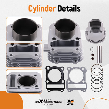Big Bore Cylinder Top End Kit for Suzuki GN125 EN125 GS125 GZ125 DR125 (2000–2023)