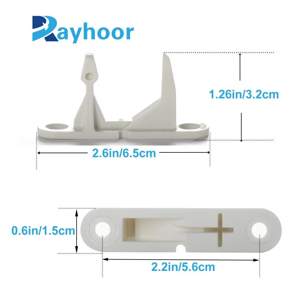4 Pack Washer Door Striker Replacement for (0.18 inches, White)