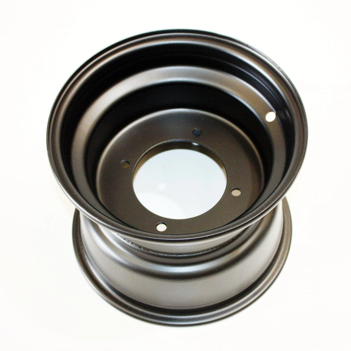 10" Black Rear Wheel Rim for Quad Dirt Bike ATV Buggy (110mm Hole, 4 Stud)