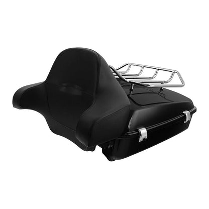 Chopped Trunk Backrest Pad Mount Rack for Harley Sport Glide FLSB (2018–2026)