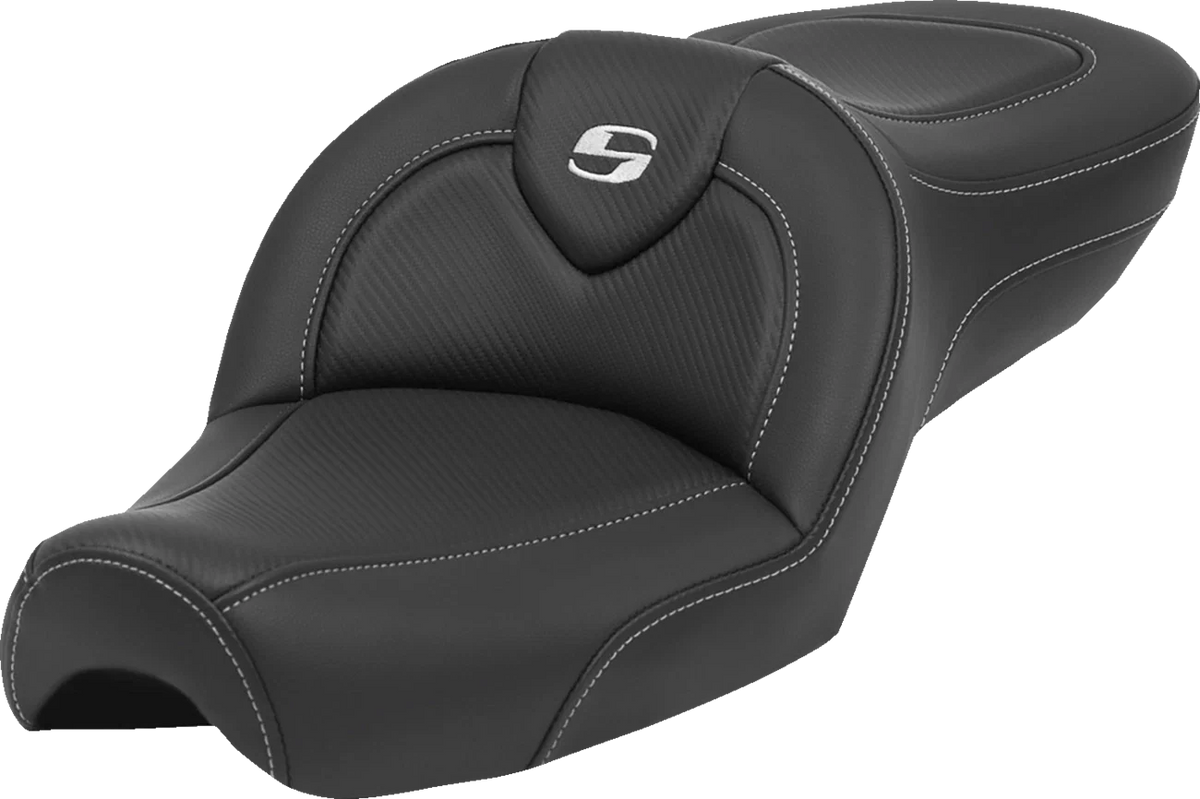 Saddlemen Roadsofa Standard Reach Seat for Harley XL (1979–2003) Carbon Fiber