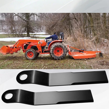 2X Grass Cutter Blades for Mower King Skidsteer Brush Hog (Heavy Duty AR400 Steel)