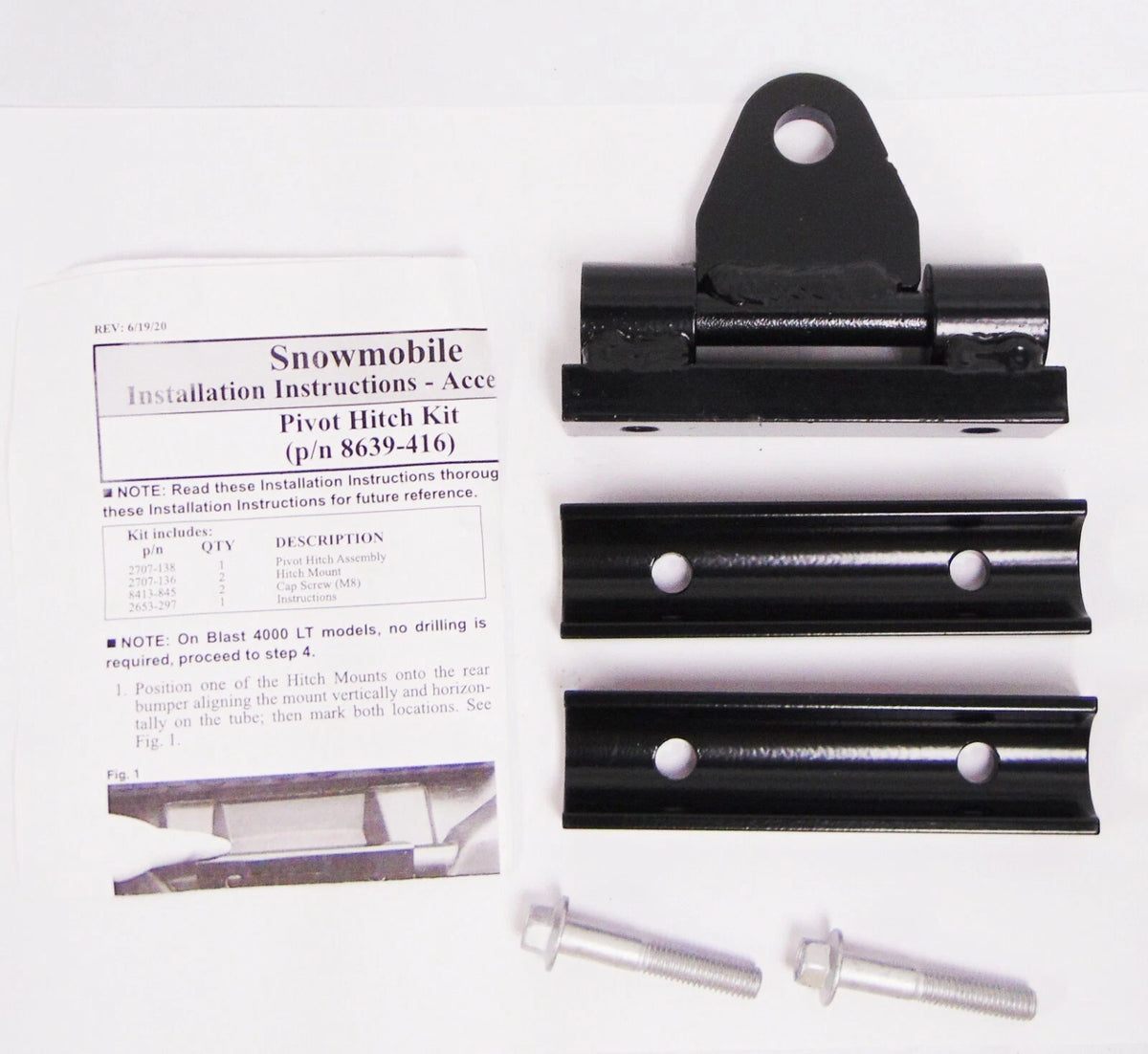 Pivot Hitch Kit for Arctic Cat Snowmobile (8639-416)