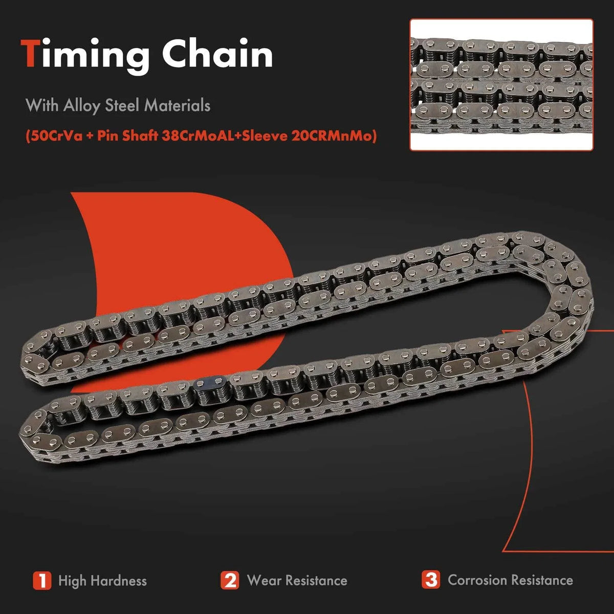 6X Timing Chain Kit for Chevy Malibu, Cavalier, Pontiac (1997–2002)