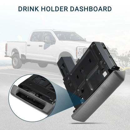 Cup Holder for Ford F-250 Super Duty (2005–2007) Gray Black 1 Pc