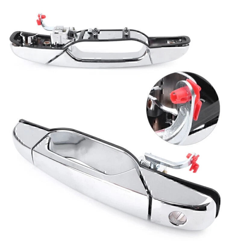 Chrome Front Driver Exterior Door Handle Bar for Chevy Silverado (2007–2013)
