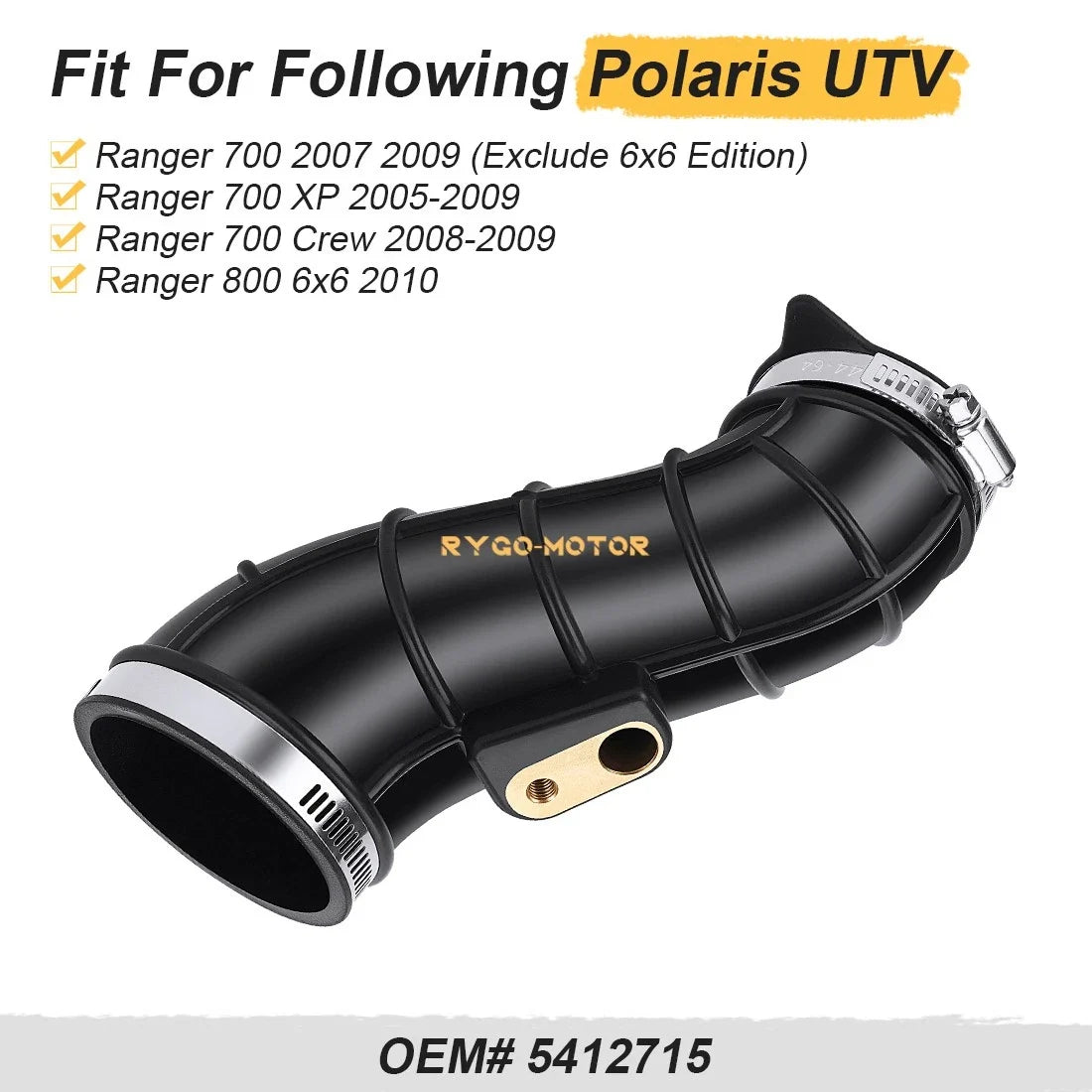 Air Box Intake Boot 5412715 for Polaris Ranger 700 XP 700 Crew (2005–2009)