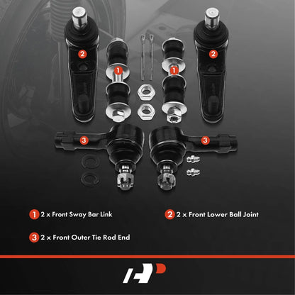 Set of 6 Front Sway Bar Links for Ford Escort Mercury Tracer