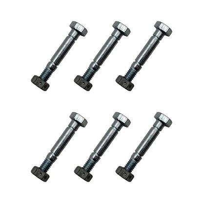 Set of 6 Shear Pins with Nut for John Deere (Fits 2-1/8" x 5/16")