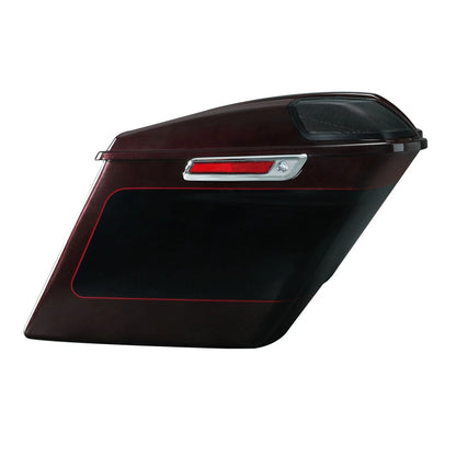 5" Hard Saddlebags for Harley Street Glide (2014–2023) Midnight Crimson/Vivid Black