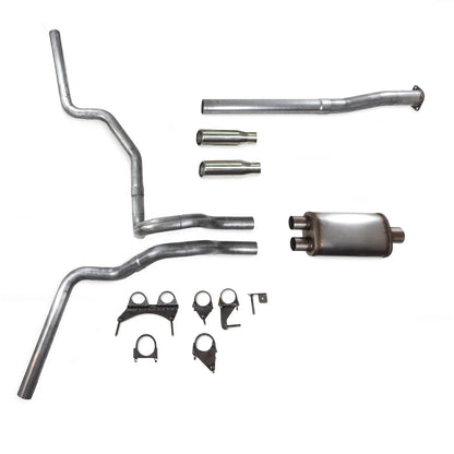 Dual Exhaust Kit for Toyota Tacoma (2016–2023) 2.5" Stainless Roll T
