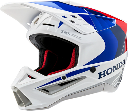 Alpinestars M5 Off-Road Helmet for Honda S (2020–2024) XL White/Blue/Red